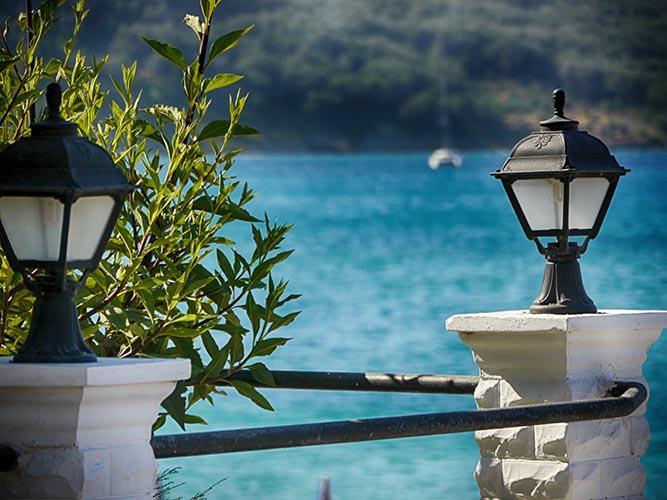 Vistonia Apartment Agios Georgios Pagon Bagian luar foto